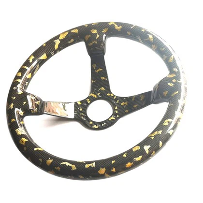 Oglekļa šķiedras kalts automašīnas stūres rats